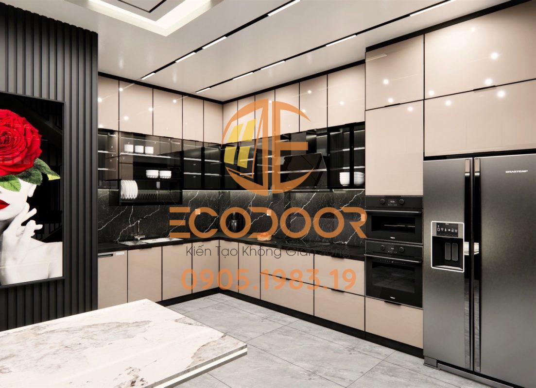Tủ bếp nhôm tấm cao cấp Đà Nẵng